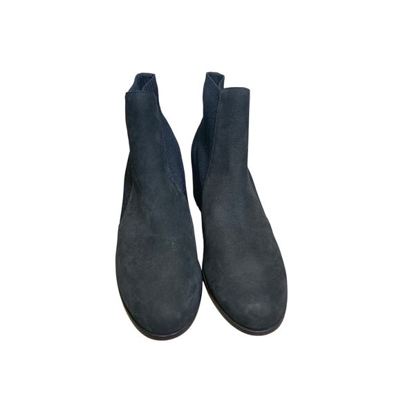 NWOB Eileen Fisher Leather and Canvas Black Bootie Sz 9 - Picture 2 of 3